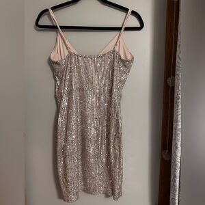 GOLD SEQUENCE DRESS